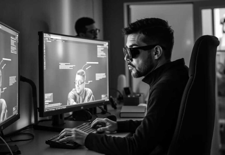 Malta web designer Catalin Bindiu creating a custom website for film projects